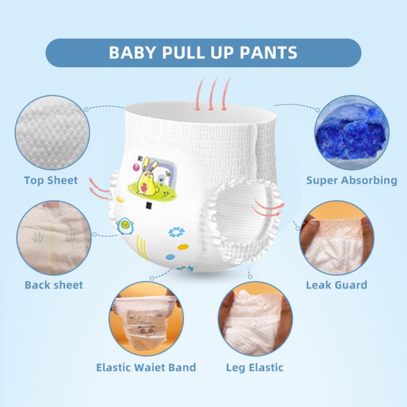 Baby Diapers Manufacturer - Disposable Grade A B C Swim Pull up Pant Newborn Bulk