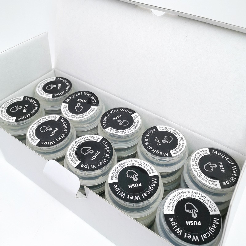 Wet Wipes Manufacturer - Wet Wipes Single Disposable Mini Coin Tissue Press Wipes Super Magic Compressed Towel