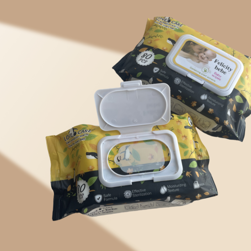 Wet Wipes Manufacturer - Organic 80pcs Unscented Disposable Alcohol-Free Bulk Supply