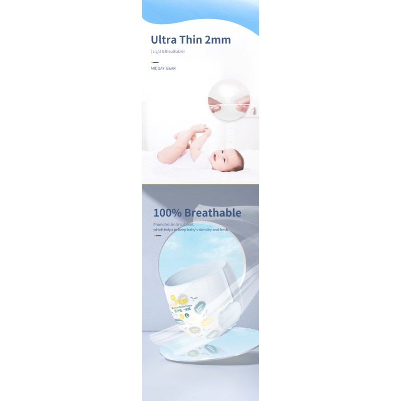 Pull Up Diapers Manufacturer - Ultra Thin Q Type 360° Elastic