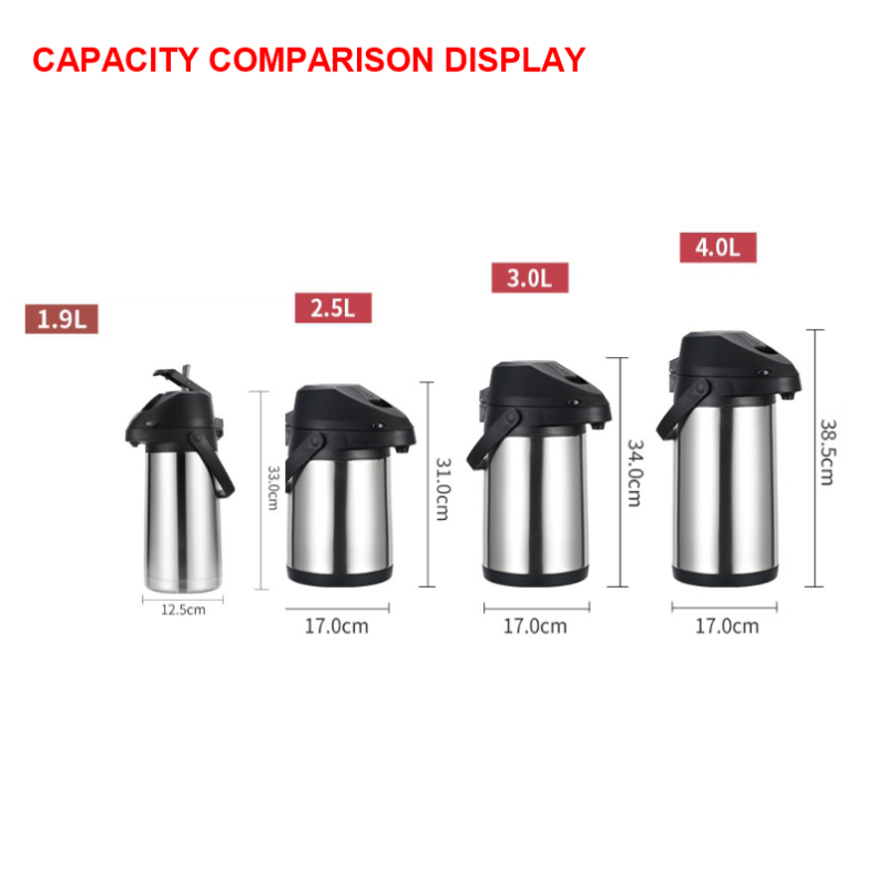 Vacuum Flask Supplier - Niceone Good Quality Air Pressure Pot Stainless Steel Vaccum Flask Sample Acceptable