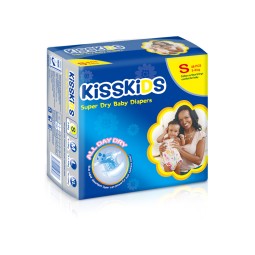 Baby Diapers Manufacturer - Kisskids Cheap Stocks Care Daily Comfort Baby Fit Disposable Wholesale Diapers