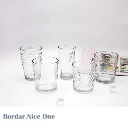 Glass Cup Manufacturer - Niceone Rotating Clear Whiskey Drinking Beer Reusable Coffee Glass Cup