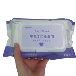 Baby Wet Wipes Factory - Wholesale Low MOQ Mini Pocket 80 PCS