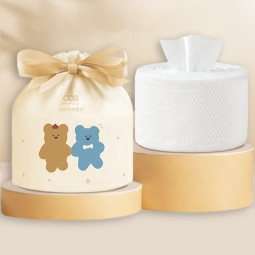 Cotton Tissues Factory - 100% Cotton Disposable Tissues Gentle Nonwoven Facial Cleansing Wipes for Daily Hotel