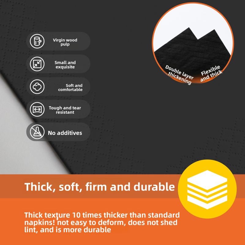 Paper Napkins Manufacturer - Custom Printed Disposable Paper Napkins with Logo for Restaurant Hotel Cafe Catering