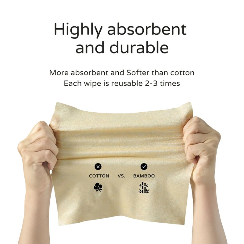 Face Wipes Manufacturer - Ultra Soft Biodegradable Bamboo Face Wipes Hypoallergenic Disposable Makeup Remover Towels