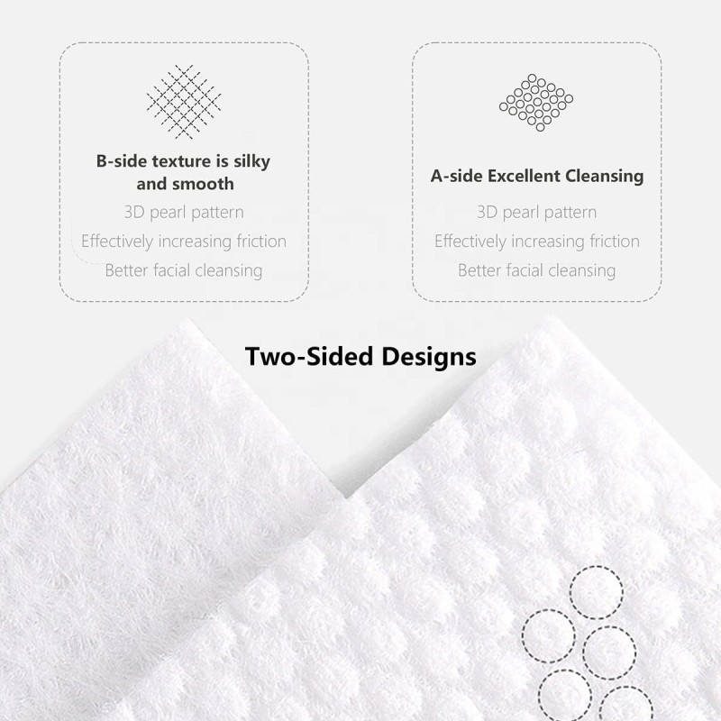 Cotton Tissues Factory - 100% Cotton Disposable Tissues Gentle Nonwoven Facial Cleansing Wipes for Daily Hotel