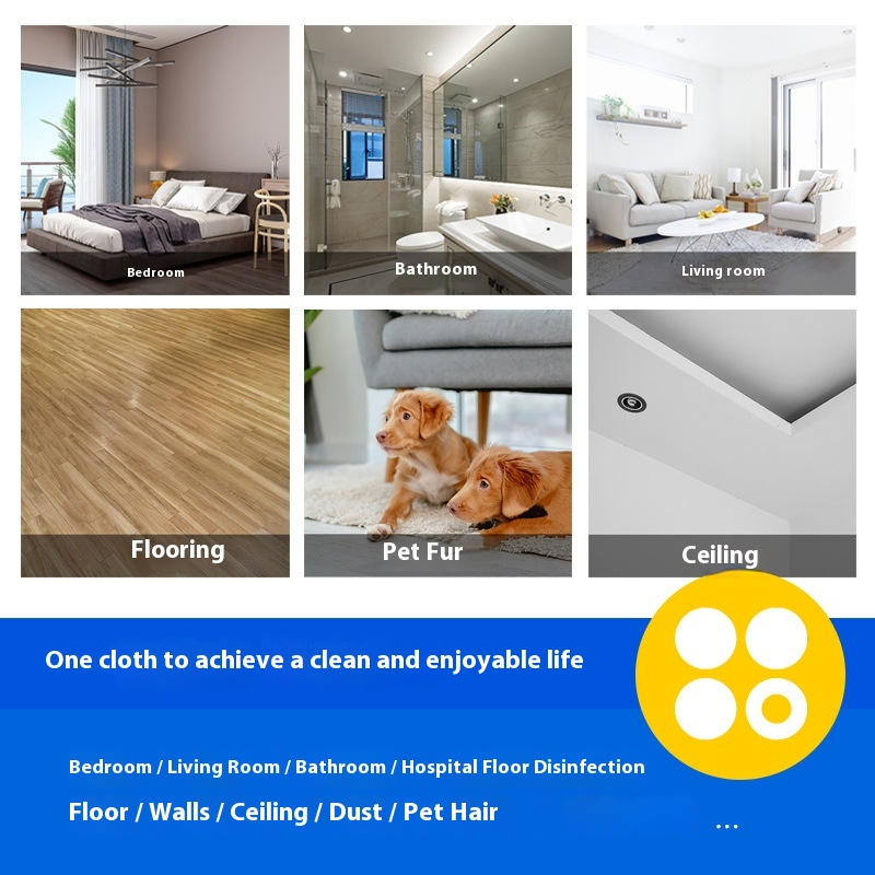 Floor Mop Supplier - Hot-Selling Microfiber Floor Cleaning Mop Cross-Border Velvet Electrostatic Dust Removal