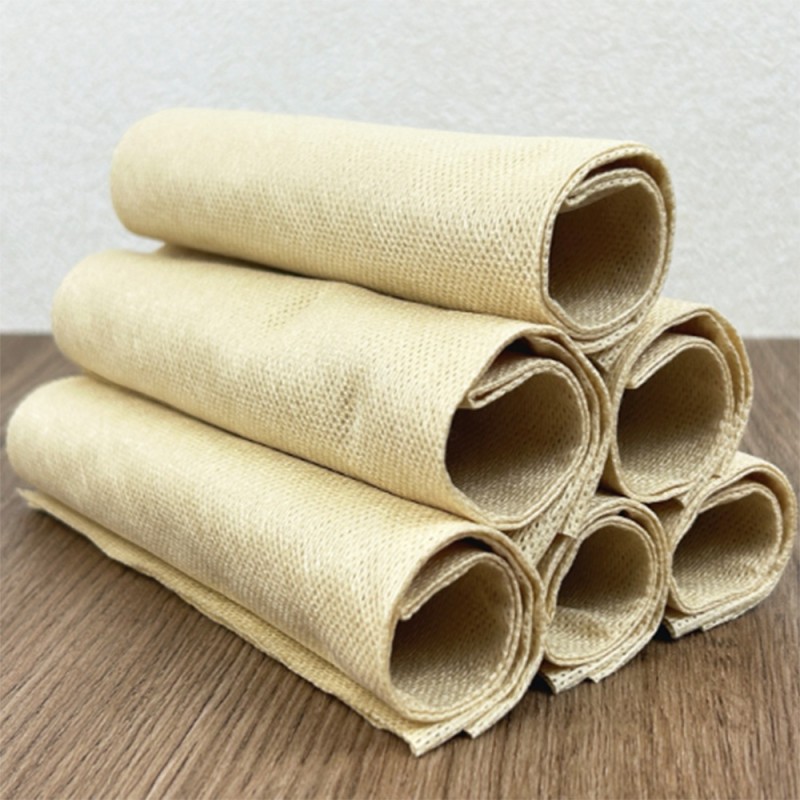 Kitchen Towels Factory - Heavy Duty 3535cm Bamboo Pulp Cloth Mesh Towels Super Absorbent Disposable Wipes Natural