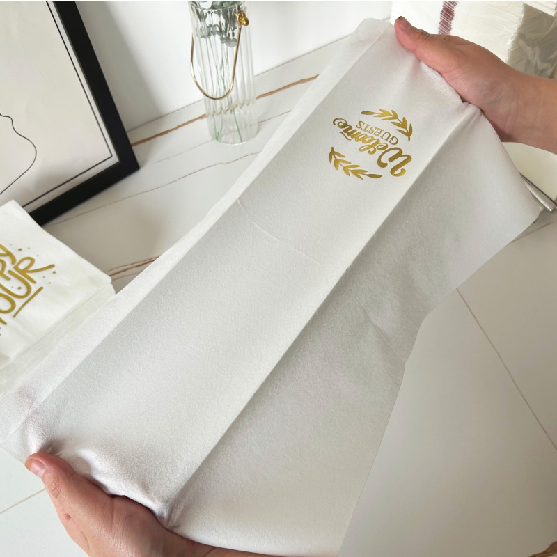 Paper Towels Manufacturer - Premium Disposable 3043cm White Linen Feel Napkins Absorbent Durable Paper Towels