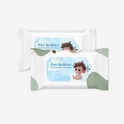 Baby Wipes Supplier - Baby Cleansing Wipes with Moisturizing Care Non-Woven Material Customize Logo Accepted