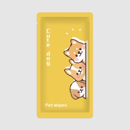 Pet Wipes Manufacturer - Custom Print Wet Wipes Eco-Friendly Disposable Pet Cleansing Wipes Non-Toxic Cleaning