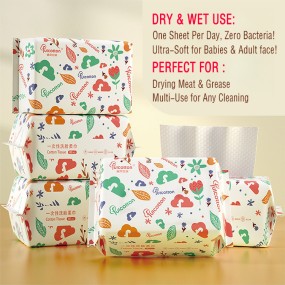 Facial Towel Supplier - ODM OEM Dry Thick Soft Clean Disposable Face Towel Biodegradable Large Facial Towels