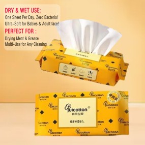 Cleaning Wipes Manufacturer - OEM ODM 100% Biodegradable Soft Hand and Facial Wash Wipes Salon Spa Makeup Disposable