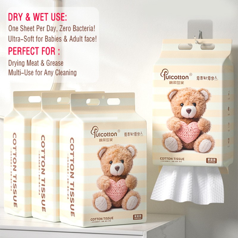 Non-woven Towel Supplier - Disposable Non-woven Viscose Towel Super Soft Comfortable Free of Additives Non-toxic