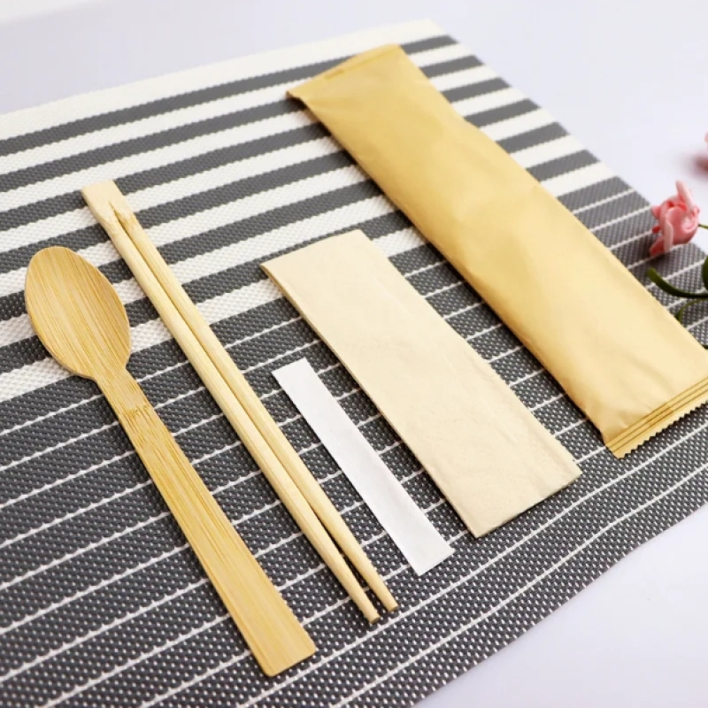 Bamboo Cutlery Manufacturer - Hot Sale Custom Logo Eco-Friendly Set