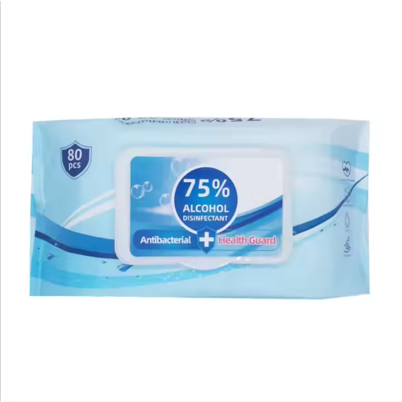 Alcoholic Wet Wipes Supplier - Customizable 80pcs 75% Personal Care
