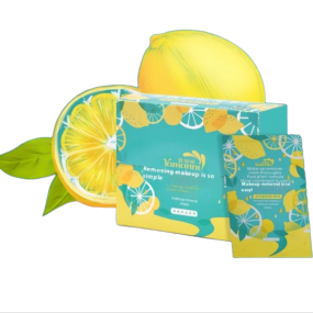 Makeup Remover Wipes Manufacturer - Custom Logo 32pcs Lemon Aloe