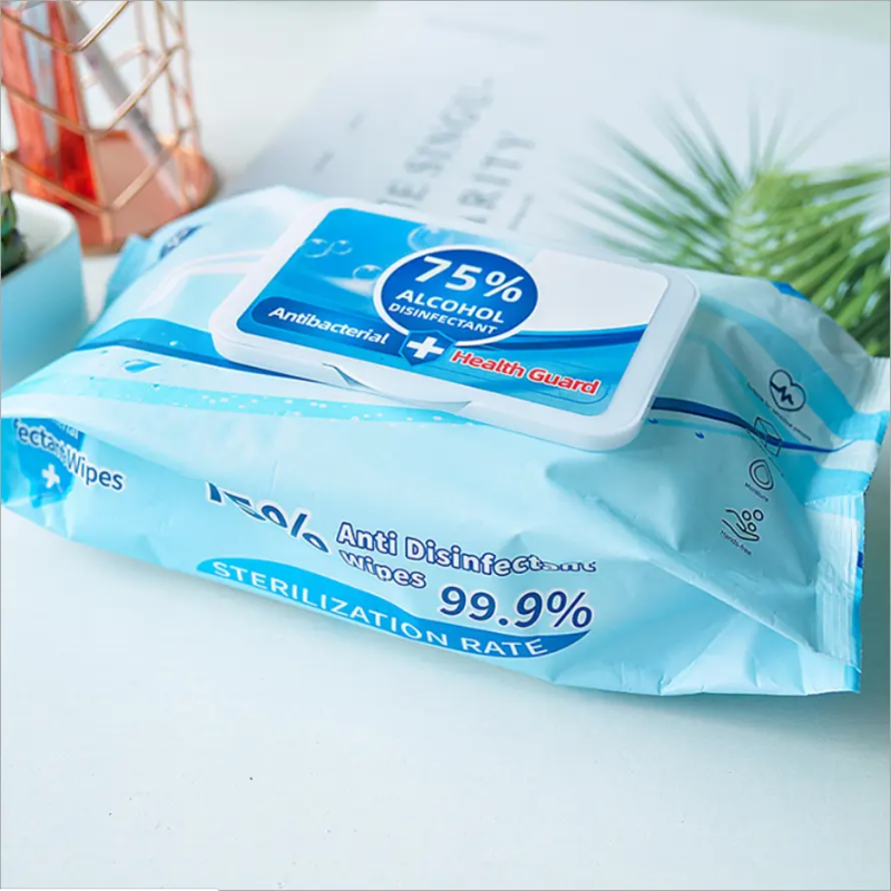 Alcoholic Wet Wipes Supplier - Customizable 80pcs 75% Personal Care