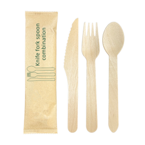 Wooden Cutlery Supplier - OEM Biodegradable Spoon Fork Knife