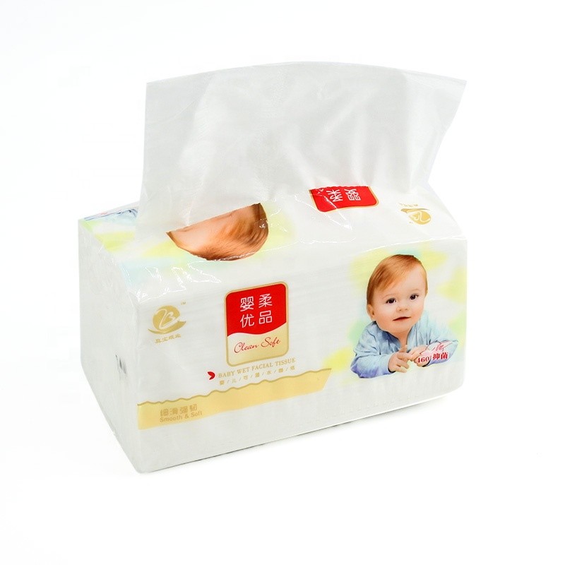 Facial Tissue Supplier - Organic Soft Pack Facial Tissue Paper Custom Printed Facial Tissue Wipe Paper Wrapping