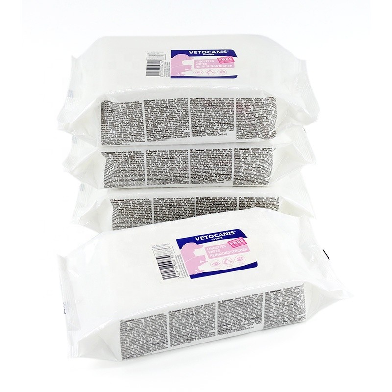Pet Wipes Manufacturer - Disposable custom logo Dog Cat Paw Ear Eye Tooth Clean Grooming pet Wet Wipes