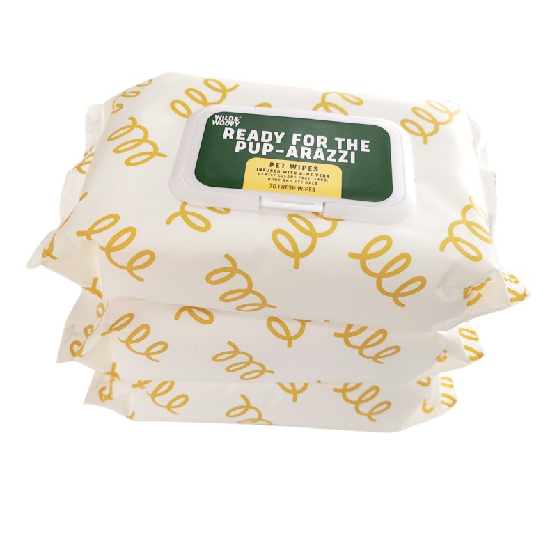Pet Wipes Factory - Custom Wrapping Hygiene Pet Wipes Thick Extra Large Deep Cleaning Petwipes Dog Cat