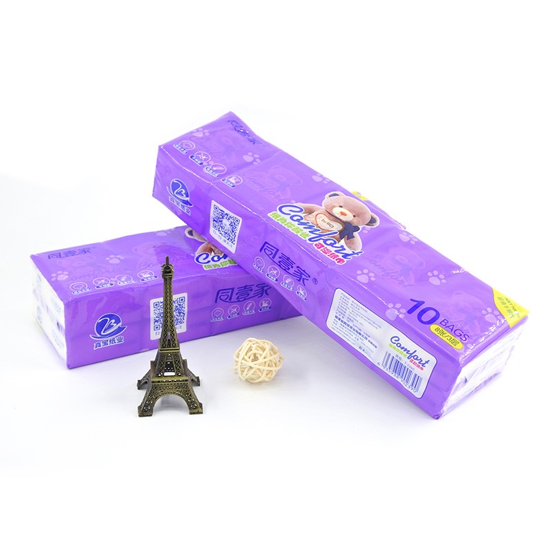 Portable Tissue Factory - Factory Direct Sales Small Packet of Portable Paper Handkerchief Facial Tissue Silk