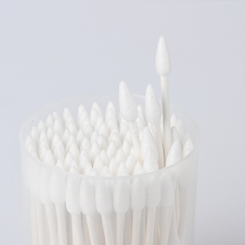 Cotton Swabs Supplier - 2023 Hot Sale Disposable Clean Paper Stick Cotton Swabs Absorbent Double-ended Round