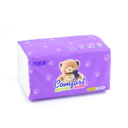 Baby Wipes Supplier - Custom Wipes Baby Dry Wipes Tissue Soft Pack Bear Design 4 Ply Wood Pulp Disposable