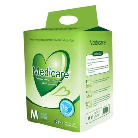 Adult Diapers Manufacturer - AD9891M Hot Sale Product Medium Size Natural Organic Colored Disposable Adult Men Wearing