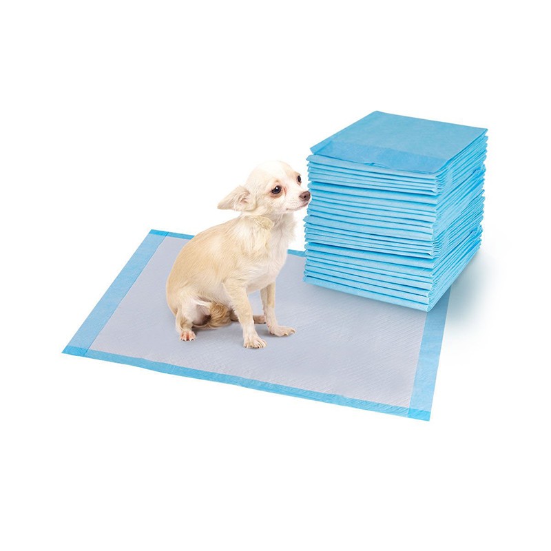 Disposable Underpad Supplier - 60X90 Blue Disposable Underpad with Adhesive Strips