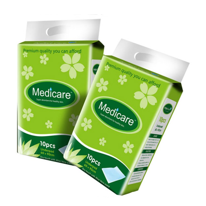 Medical Underpad Supplier - Wholesale 60x90cm Disposable Medical Underpad Custom Logo Cotton Diapers/Nappies Leak Guard