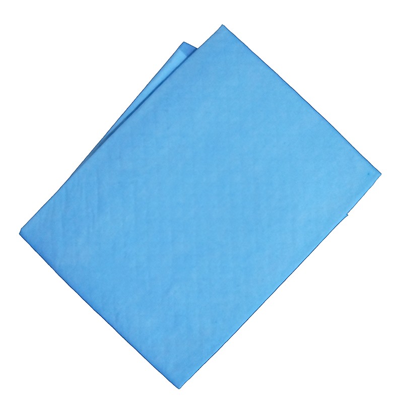 Disposable Underpad Supplier - 60X90 Blue Disposable Underpad with Adhesive Strips