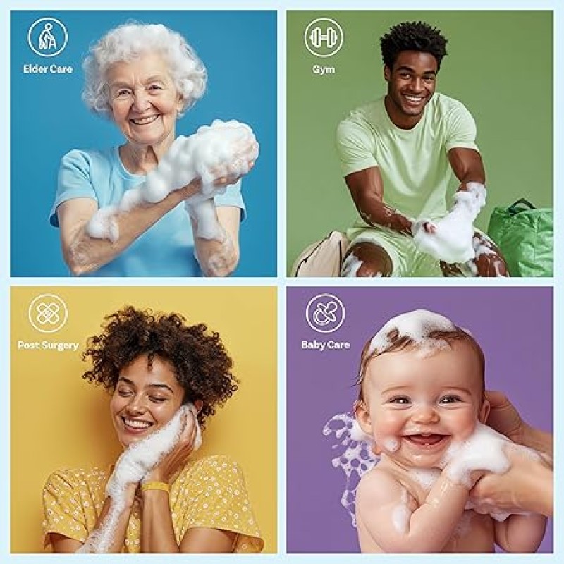 No Rinse Body Sponge Manufacturer - Disposable Soapy Self Sudding