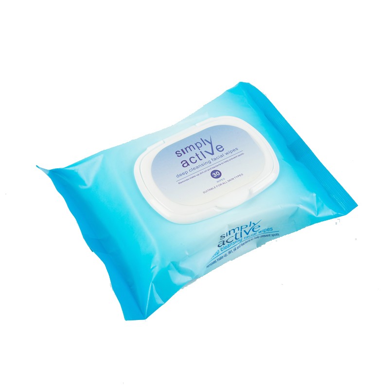 Beauty Facial Wipes Manufacturer - 30 Counts Biodegradable Aloe Olive