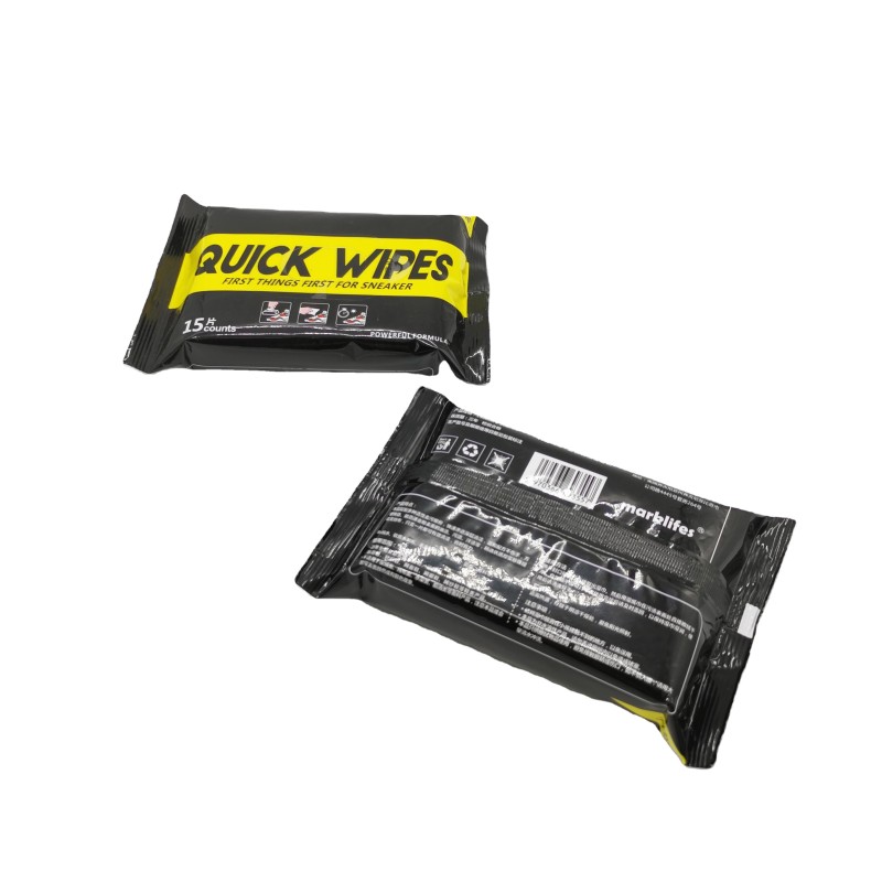 Sneaker Wipes Manufacturer - 15 Pcs Travel Biodegradable Quick