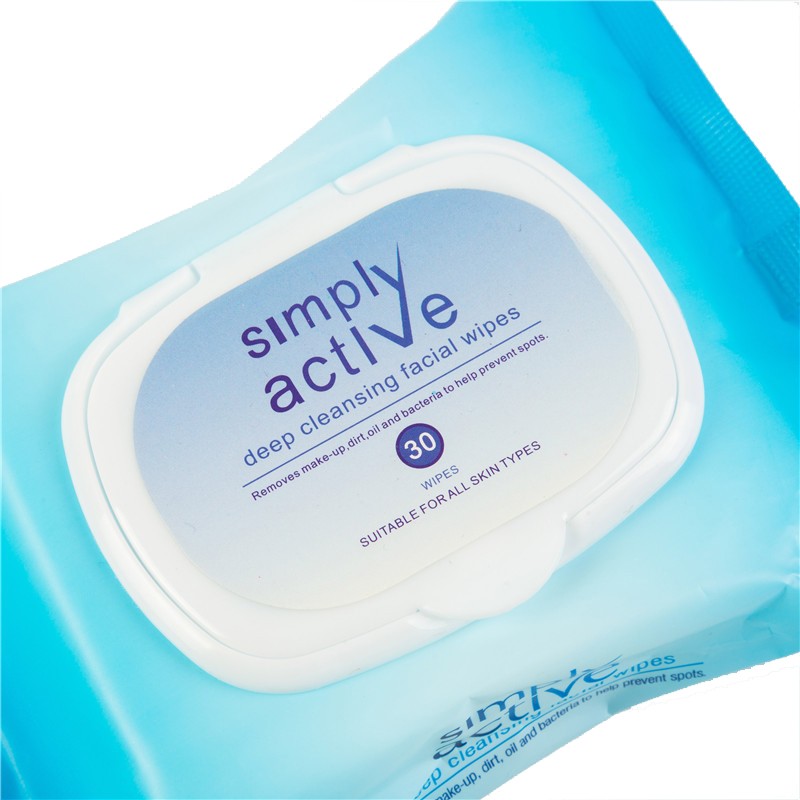 Beauty Facial Wipes Manufacturer - 30 Counts Biodegradable Aloe Olive