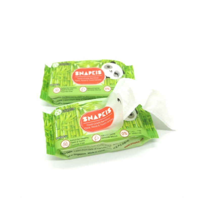 Bamboo Baby Wipes Supplier - 8 Counts Food Grade Biodegradable