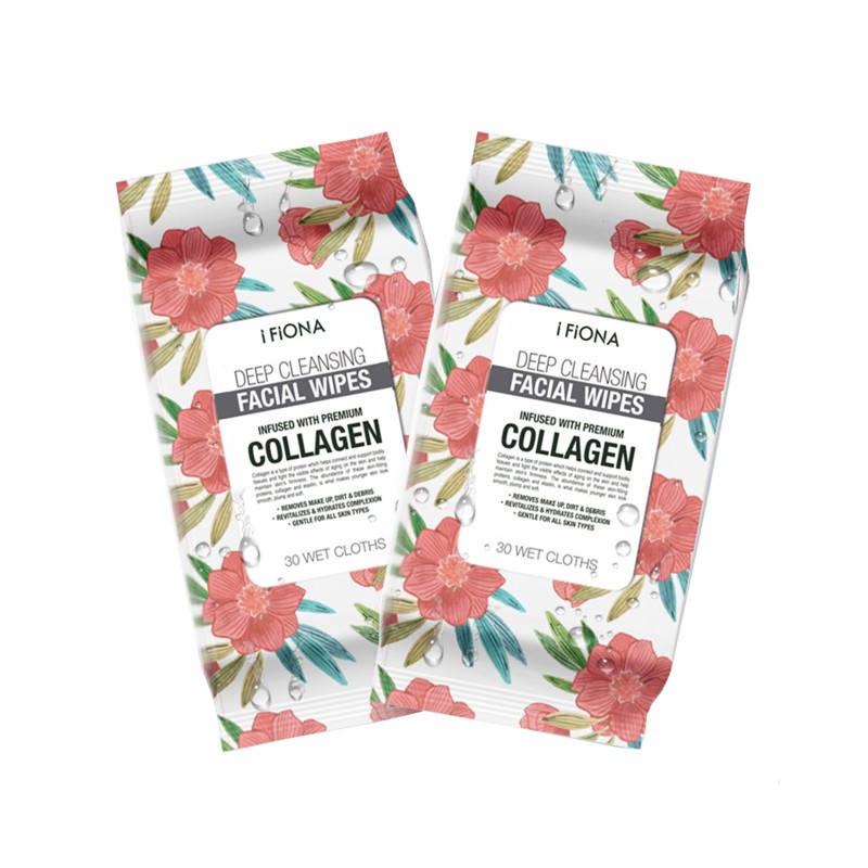 Facial Makeup Remover Wipes Supplier - 30 Counts Biodegradable Deep