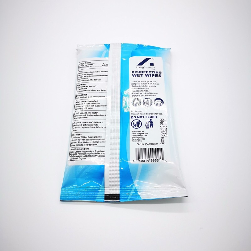 Hand Cleaning Wipes Factory - 10 Pcs Customized Travel Pack
