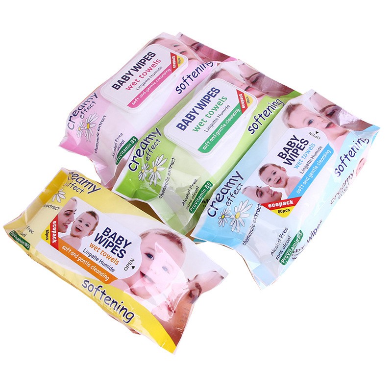 Baby Cleaning Wipes Factory - 80 Pcs Bamboo Moist Hand Mouth