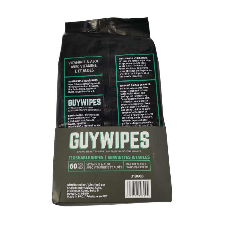 Anti Bacterial Wipes Manufacturer - 60 Counts Travel Flushable Toilet