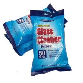 Vehicle Wipes Factory - 50 Counts Car Glass Cleansing