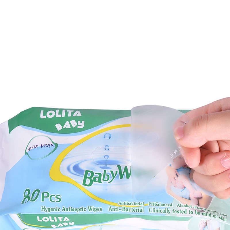 Baby Cotton Wipes Manufacturer - 80 Counts Sensitive Soft Cleaning
