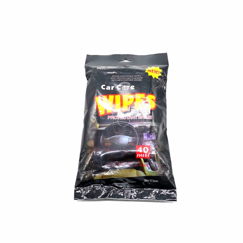 Car Cleaning Wipes Supplier - 40 Pcs Travel Pack Biodegradable