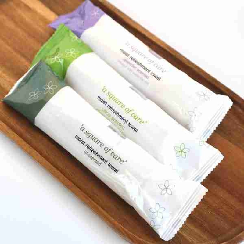 Moist Cotton Wipes Factory - Oshibori Biodegradable Packaging