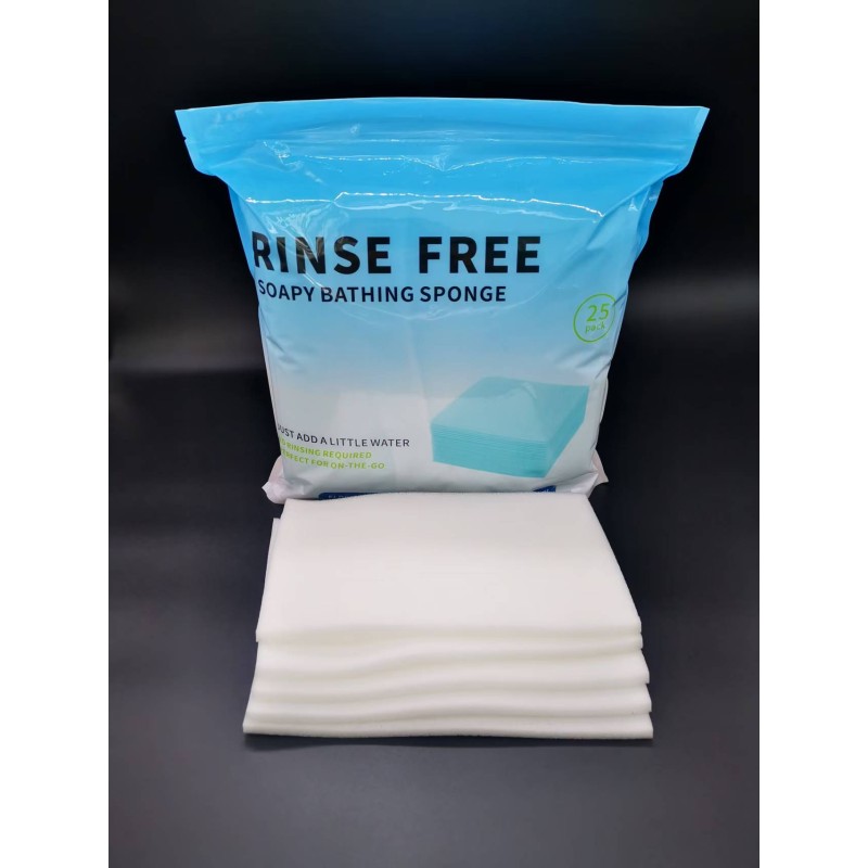 No Rinse Body Sponge Manufacturer - Disposable Soapy Self Sudding