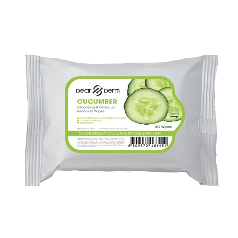 Facial Makeup Remover Wipes Manufacturer - 30 Counts Biodegradable Deep
